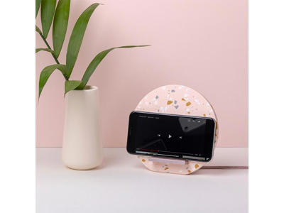 Native Union Dock Wireless stand terrazzo rose