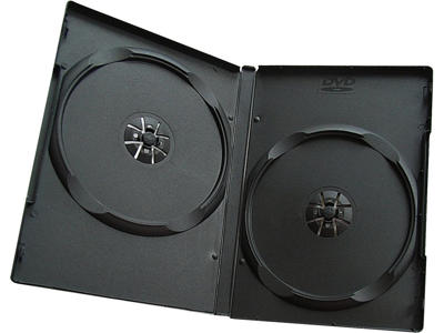 DVD PLASTÆSKE SORT TIL 2 STK