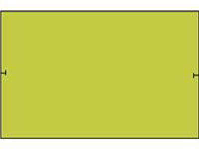 Prisetiket 32x19mm permanent neongrøn 1000 stk