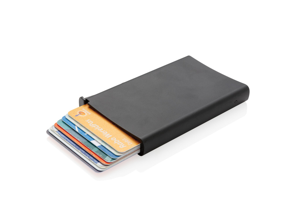 Standard aluminiums RFID kortholder, sort