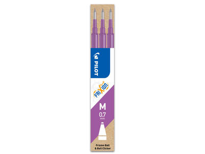 Refill Pilot FriXion lilla  0,7 mm 3-stk