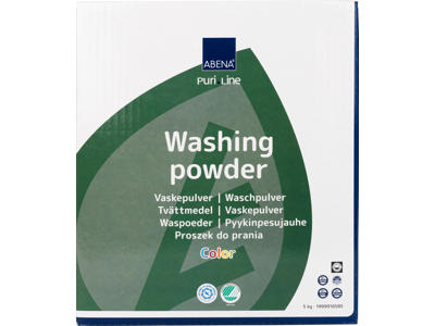 Tøjvask pulver Abena Puri-Line color uden farve og parfume 5 kg