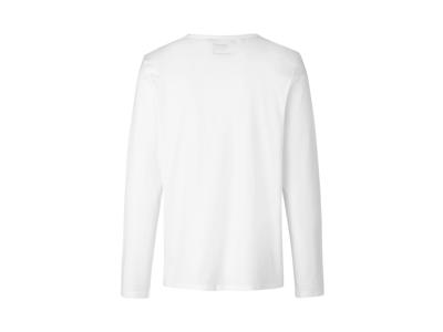 Herre Langærmet T-shirt Neutral O61050 hvid