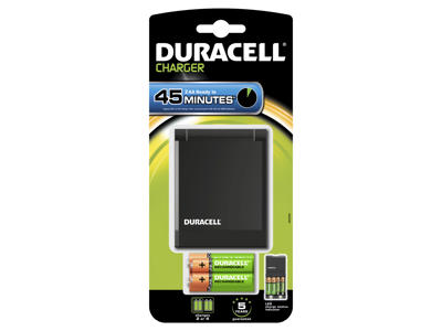 Batterilader Duracell 45 minutters