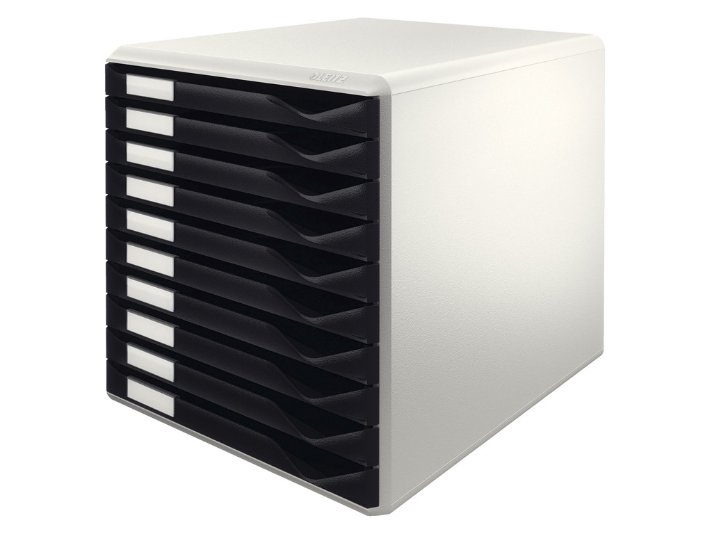 Skuffekabinet Leitz med 10 skuffer sort