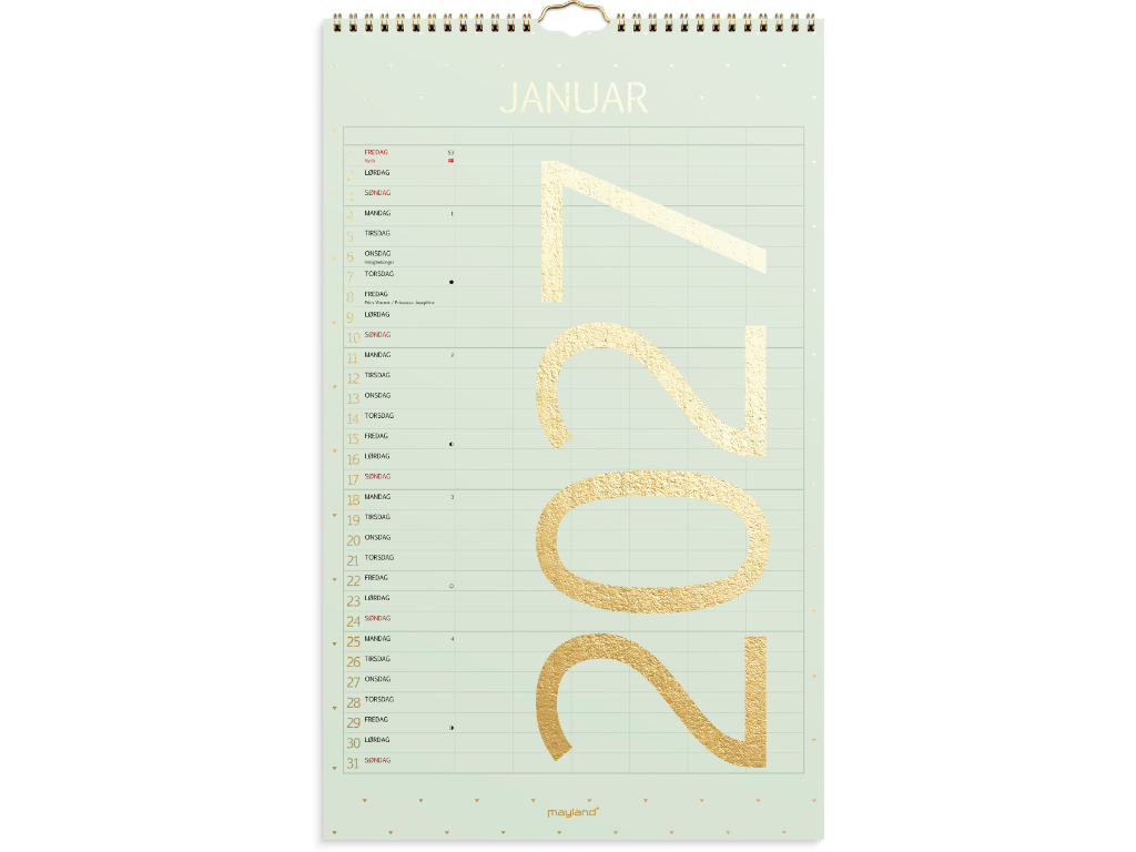 Familiekalender Color stor 2027