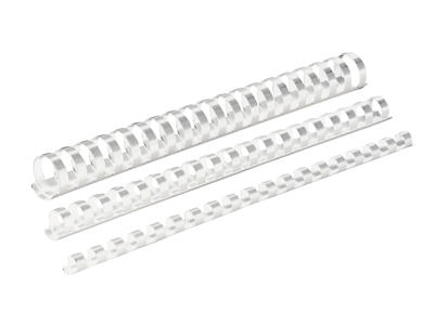 Spiralrygge 12 mm 21 ringe hvid 100 stk A4