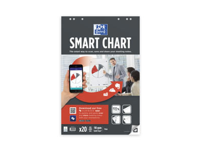 Flipoverpapir Oxford 65x98cm ulin 90gr. 20 ark