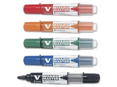 Whiteboardmarker Pilot Begreen rund, 5 ass.