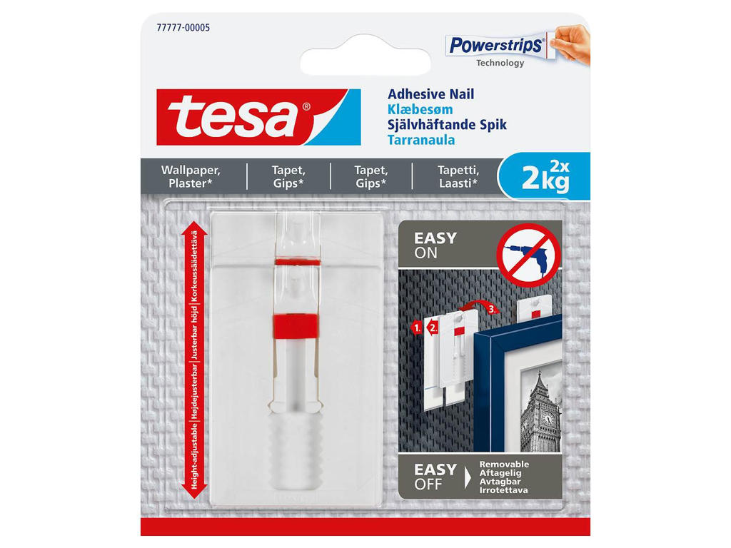 Powerstrips klæbesøm 2 x 2 kg (Tapet)