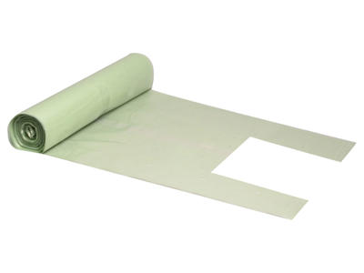 Affaldssæk | 450/195x1520 mm | 240 L | lys grøn | 60 mic | 100% genbrugsplast | 10 stk