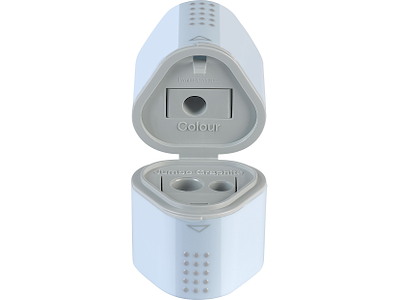 Blyantspidser Faber Castell Grip Trio 2001 Sky Blue