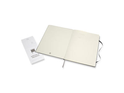 Notesbog Moleskine | Pro Hard | Linjeret | XXL | Sort