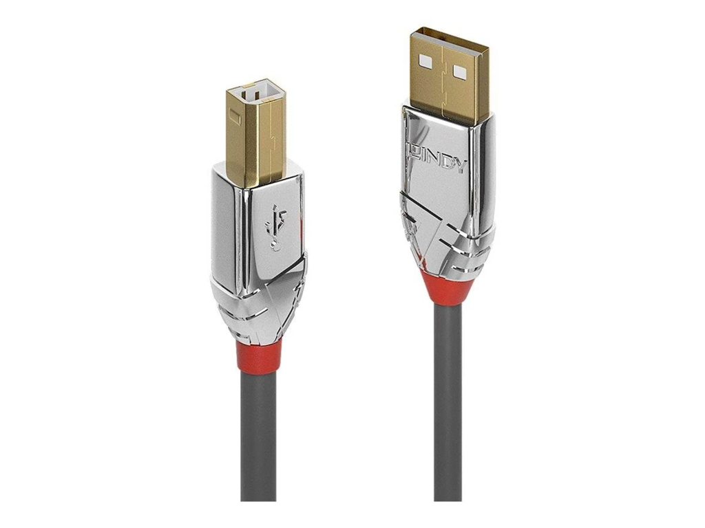 USB kabel 2.0 A-B Lindy Crome Line 3 meter