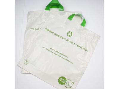 Bærepose 400x450/50 mm hvid 60 my 250 stk RECYCLED