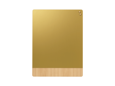 Magnetisk glastavle Naga | 120 x 90 cm | Mat glas guld med egefiner