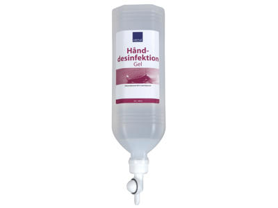 Hånddesinfektion Abena 6913 gel 85% 1000 ml til ståldispenser