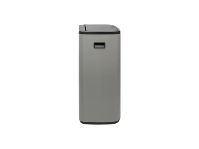 Brabantia affaldsspand med låg | Bo Touch | 2 x 30 liter | Grå