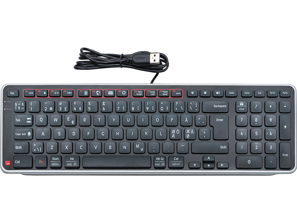 Contour Tastatur Balance med ledning