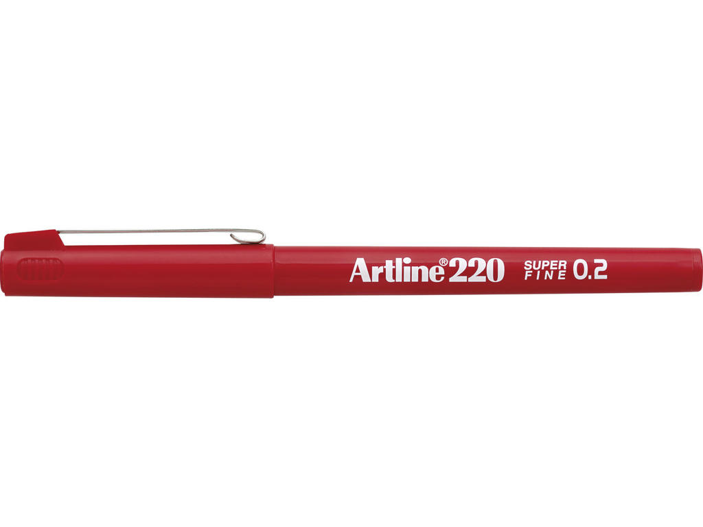 Fineliner Artline EK220 0,2 mm rød
