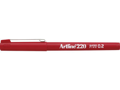 Fineliner Artline EK220 0,2 mm rød