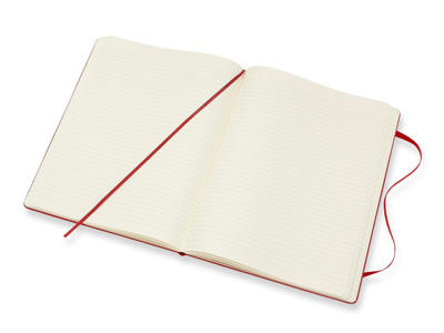 Notesbog Moleskine | Classic hard | Linjeret | XL | rød