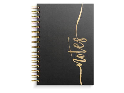 Notesbog Mayland A5 lin Notes m/spiral