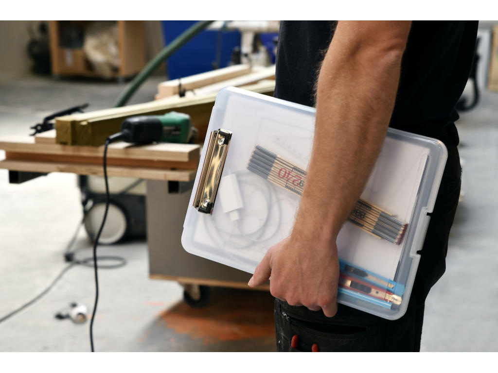 Clipboard m/opbevaringsrum A4 