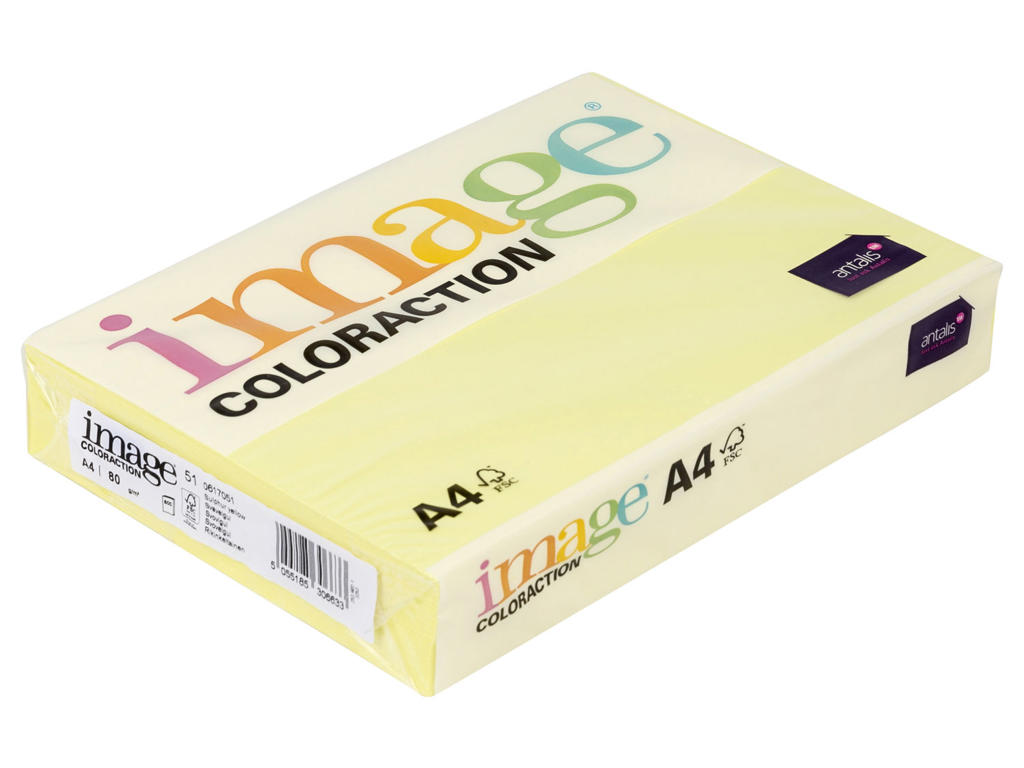 Kopipapir A4 | 80 g | Lemon Yellow Florida | 500 ark