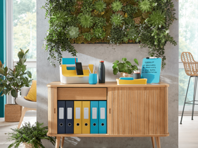 Brevordner Leitz Cosy Soft Touch A4 80mm gul