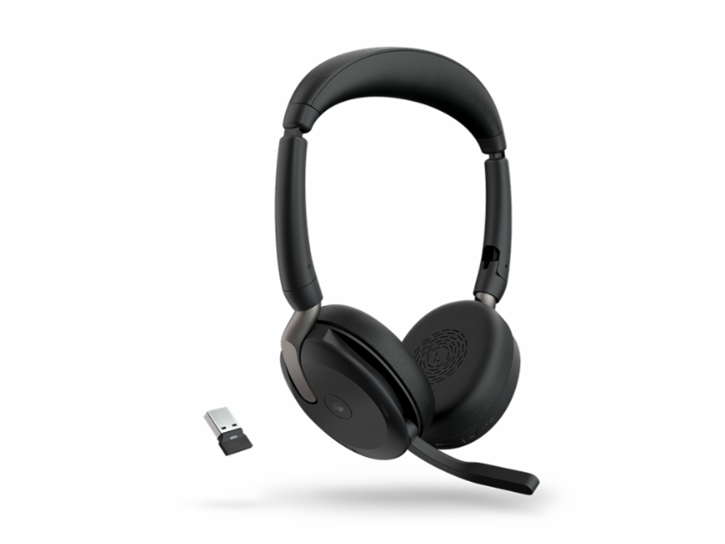 Headset Jabra Evolve2 65 Flex stereo trådløst sort