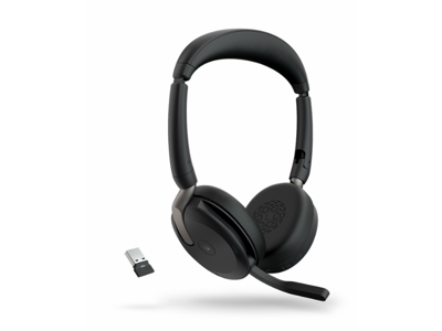 Headset Jabra Evolve2 65 Flex stereo trådløst sort