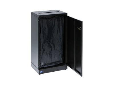 Affaldsbeholder Bica 95L fortroligt papir sort