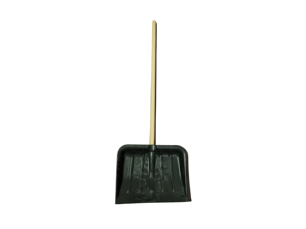 Sneskraber sort m/træskaft 118 cm