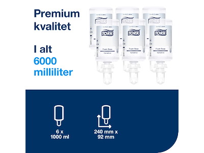 Skumsæbe Tork S4 520701 ekstra mild 1 liter