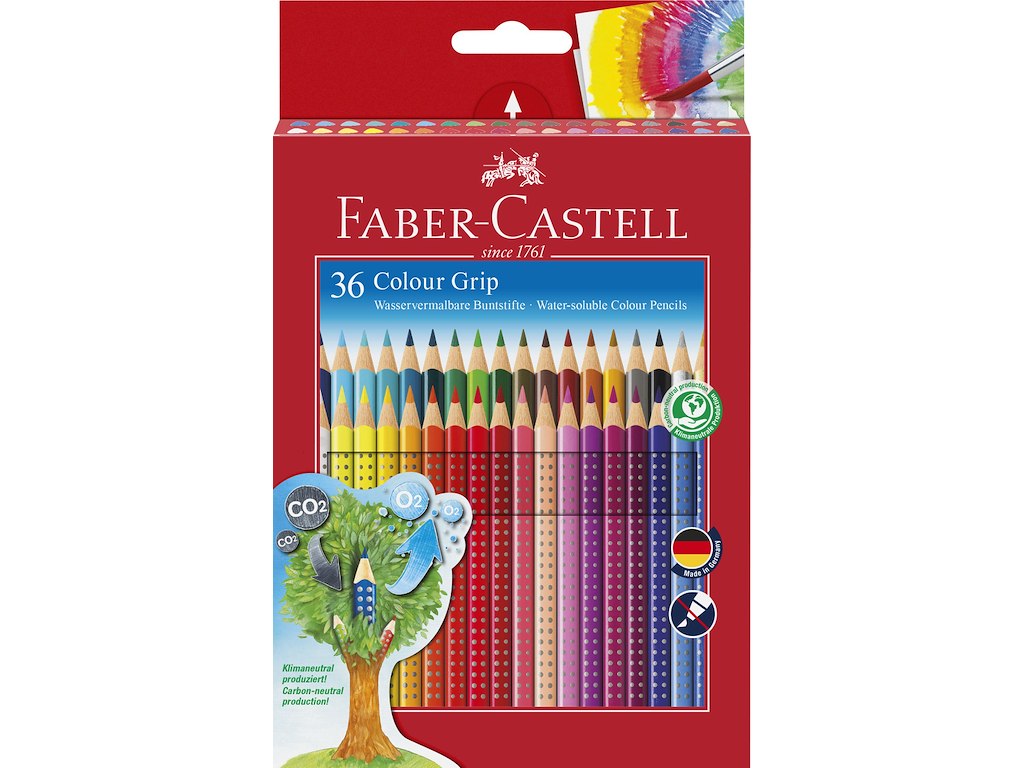 Farveblyant Faber Castell Grip 2001 36 ass.