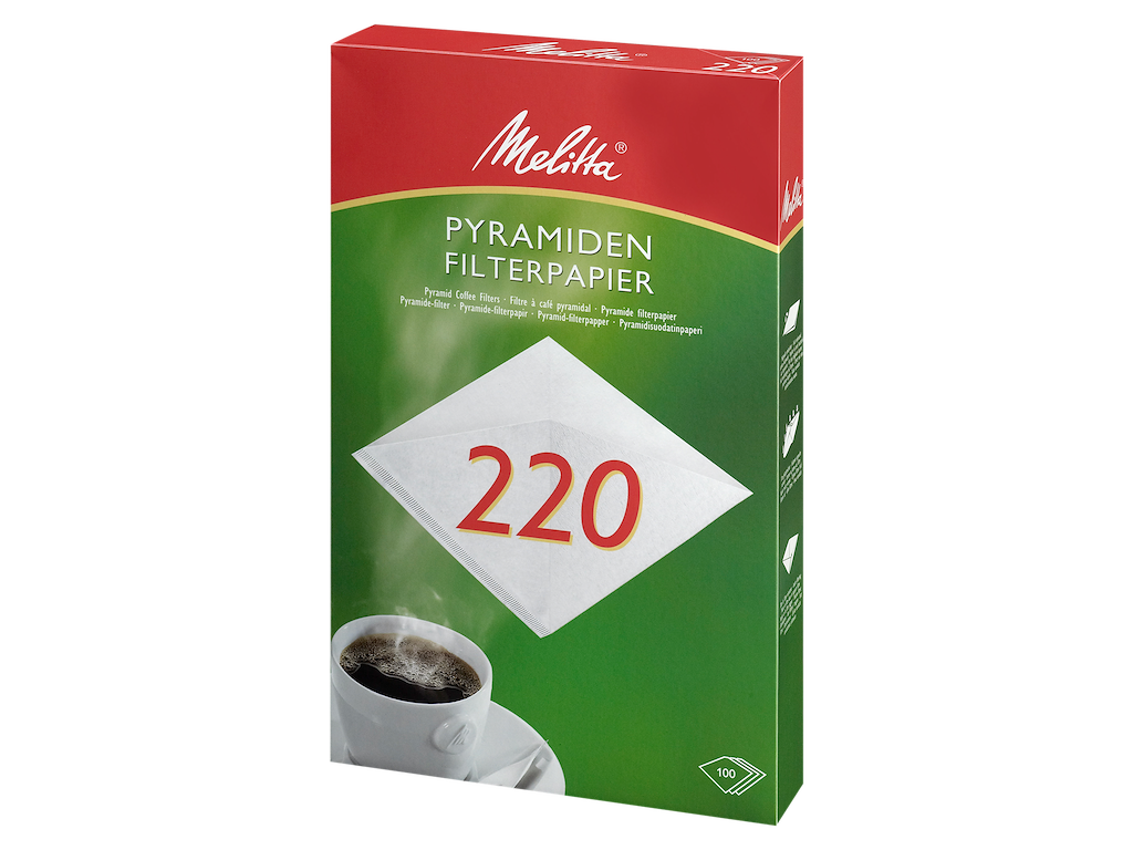 Kaffefilter 220 hvid 2x100 stk