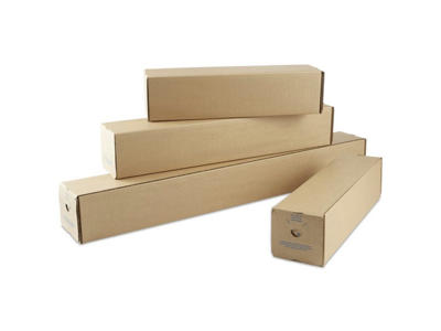 Paprør firkantet 105x105x610 mm brun