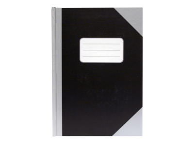 Kina notes A5 linjeret sort/sølv BNT