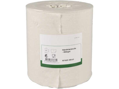 Håndklæderulle midi 20,5 cm x 300 meter neutral 1 lags