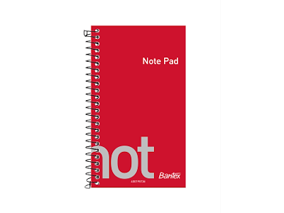 Notesblok Bantex 13x6cm linjeret