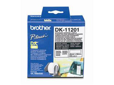 Label Brother DK11201 29x90mm hvid 400 stk