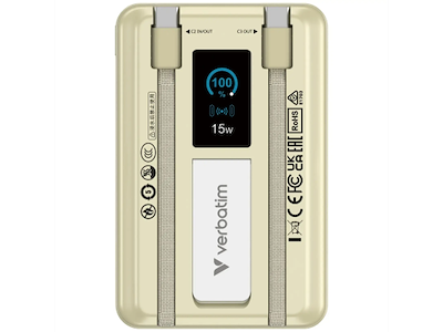 Verbatim powerbank Charge'n'Go 2C 10000 mAh guld