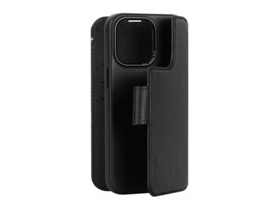 Cover til iPhone 15 Pro Max wallet Decoded læder sort