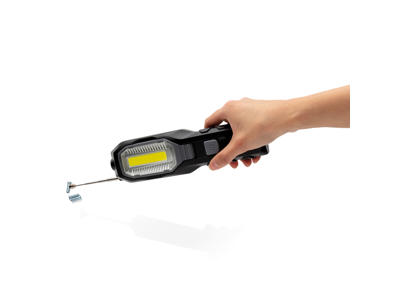 Heavy duty arbejdslys med COB, sort