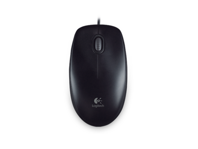 Mus Logitech B100 sort med ledning