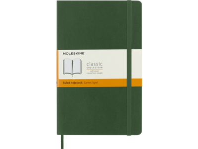 Notesbog Moleskine | Classic Soft | Linjeret | L | Myrtle Green