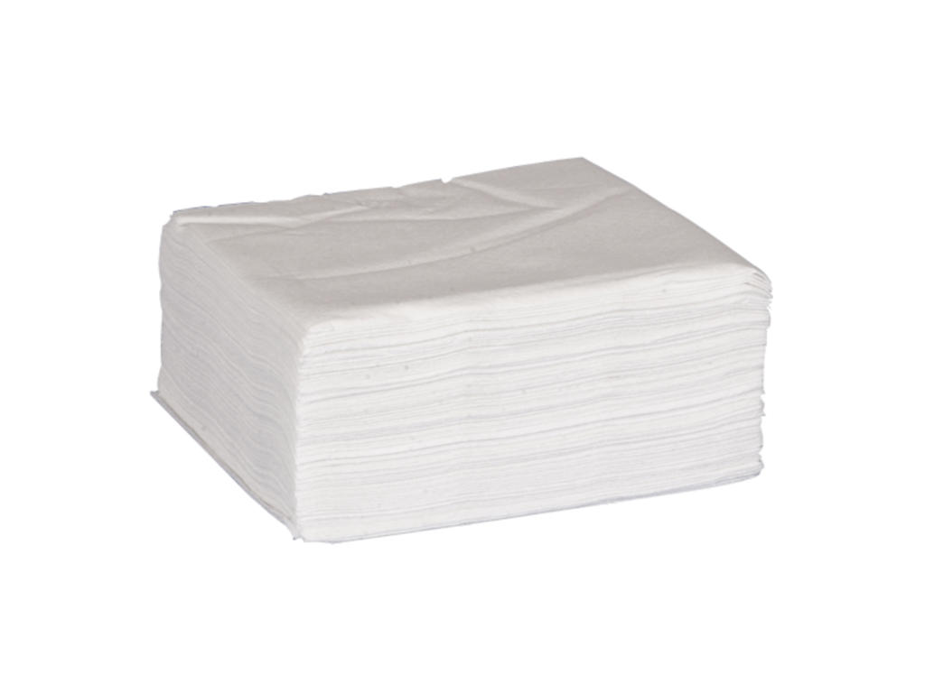 Servietter 33x33 cm 1-lags hvid 6000 stk
