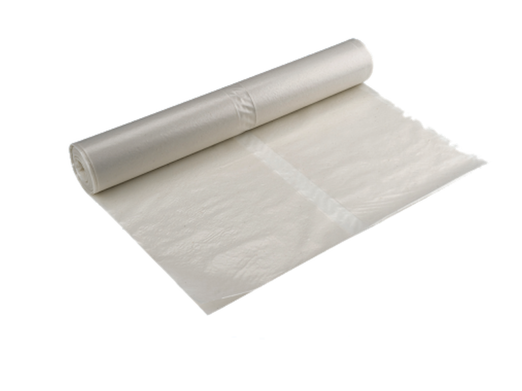 Affaldssæk | 76x103 cm | 120 L | klar | 55 mic | LDPE | 10 stk