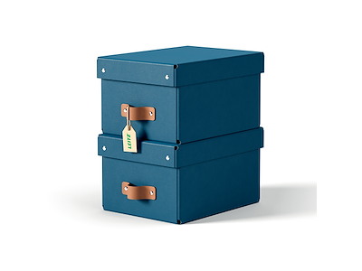 Opbevaringskasse Leitz Puro small blå 2 stk